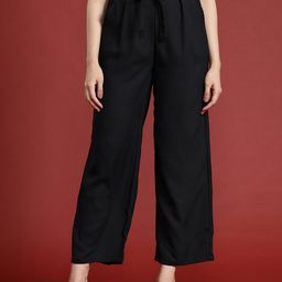 all about you Women High-Rise Pleated Trousers-image-92