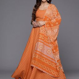 Ahalyaa Printed Ready to Wear Lehenga & Blouse Dupatta-image-93