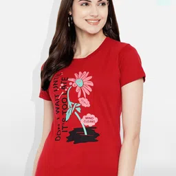 Fabflee Pack of 2 Typography Printed T-shirt-image-82