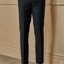 Tasva Men Regular Fit Mid-Rise Formal Trousers-image-48