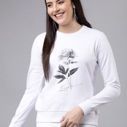 Tokyo Talkies Women White & Black Printed Sweatshirt-picture-49