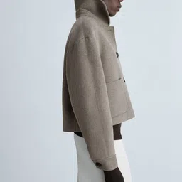 MANGO Women Patch Pocket Detailed Tailored Jacket-image-31