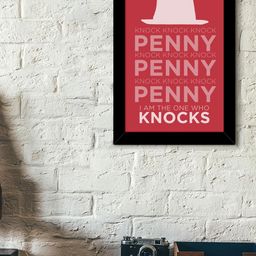 TIED RIBBONS Black & Pink Solid Typographic Wall Art-1