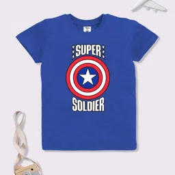 YK Disney Boys Captain America Printed T-shirt-picture-34