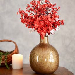 BEHOMA Brown Antique Metal Bud Flower Vase-image-36