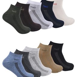 One8 Men Pack Of 10 Ankle Length Cotton Socks-45
