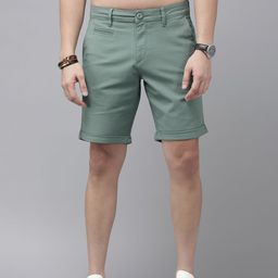 The Roadster Life Co. Men Solid Mid-Rise Chino Shorts-image-98