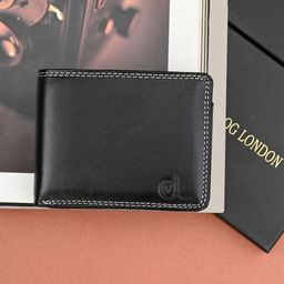 CLOG LONDON Men Rfid Leather Two Fold Wallet-4