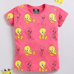 YK X Minute Mirth Girls Looney Tunes Printed Pure Cotton T-shirt-image-52