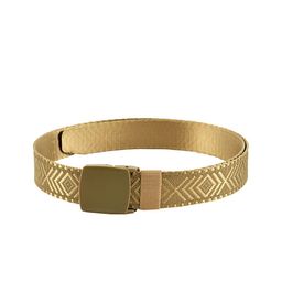 Kastner Men Khaki Woven Design Belt-image-65