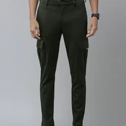 Van Heusen Men Slim Fit Cargos Trousers-image-51