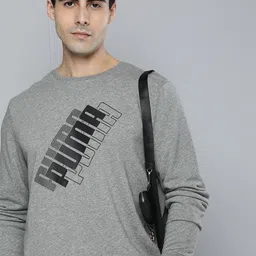 Puma Men Regular Fit Power Logo Crew Neck Printed Sweatshirt-image-59