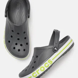 Crocs Unisex Grey Bayaband Perforations Clogs-11