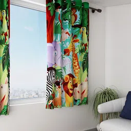 SWAYAM Kids Multicoloured Single Printed Blackout Window Curtain-picture-20
