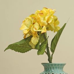Pure Home and Living Yellow Hydrangea Spray-36