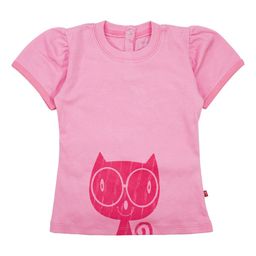 Nino Bambino Unisex Kids Organic Pink Printed Pure Cotton Top-image-49