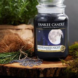 YANKEE CANDLE Black Classic Large Jar Midsummer Night Scented Candles-1