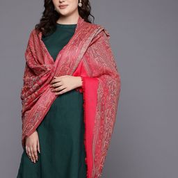 Cayman Ethnic Motifs Woven Design Woollen Shawl-picture-20
