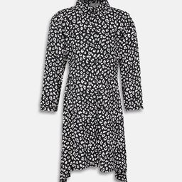 Oxolloxo Girls Black Printed Shirt Dress-picture-44