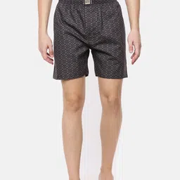 Force NXT Men Charcoal Grey Printed Pure Cotton Boxers-image-8