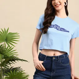 Mast & Harbour Typography Printed Drop-Shoulder Sleeves Pure Cotton Boxy T-shirt-picture-48
