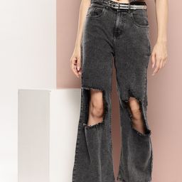 Harvard Women Flared Fit Distressed Jeans-image-27