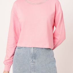 DressBerry Kawaii Femi Embellished Cotton Terry Relaxed Fit Sweatshirt-picture-11