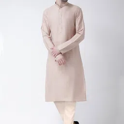 KISAH Mandarin Collar Regular Kurta with Trousers-image-22
