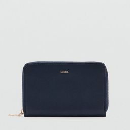 MANGO PU Textured Zip Around Wallet-46