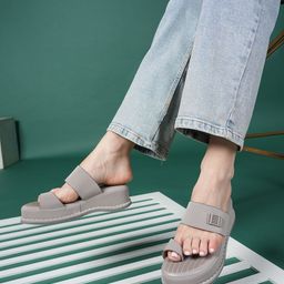 Mast & Harbour Women Textured Flatform Sandals-18