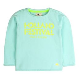 Cherry Crumble Unisex Kids Blue & Yellow Printed Sweatshirt-image-45