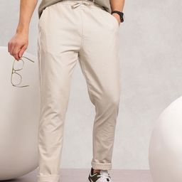 Nautica Men Smart Cotton Linen Chinos Trousers-image-75