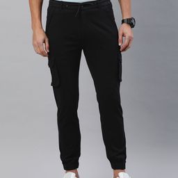 ADBUCKS Men High-Rise Joggers Trousers-image-41