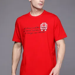 ADIDAS Originals Men Printed Varsity Pure Cotton T-shirt-image-46