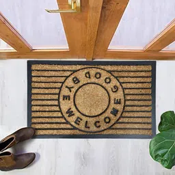 Aura Camel Brown Printed Anti-Skid Dirt Collecting Doormat-picture-10