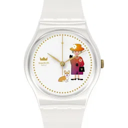 Swatch Unisex Skeleton Dial & Straps Analogue Watch GZ711-14