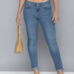 Levis Women Blue Skinny Fit Light Fade Stretchable Jeans-image-20