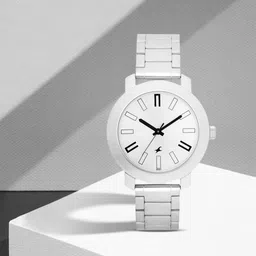 Fastrack Unisex Silver-Toned Analogue Watch NK3120SM01-34