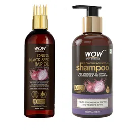 WOW SKIN SCIENCE Set of Onion Black Seed Hair Oil & Shampoo-56