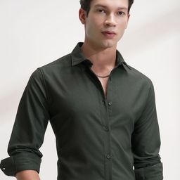 HIGHLANDER Men Comfort Self Design Slim Fit Casual Shirt-picture-35