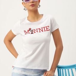 Kook N Keech Disney Women Minnie Mouse Printed T-shirt-image-93