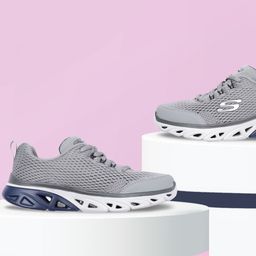 Skechers Boys Grey Glide-Step Sport - Wave Heat Sneakers-14