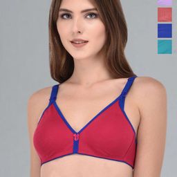 Fabme Women Pack Of 5 Non Padded Bra Medium Coverage-32
