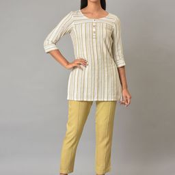 AURELIA Women Slim Fit Reversible Pure Cotton Trousers-image-20