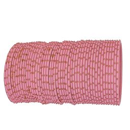 NMII Set of 48 Glitter Detailed Glossy Finished Bangles-image-37