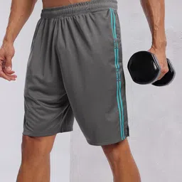 HRX by Hrithik Roshan Men Rapid-dry Striped Training Shorts-picture-6