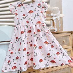 StyleCast x Revolte Girls Printed Fit and Flare Midi Dress-image-84