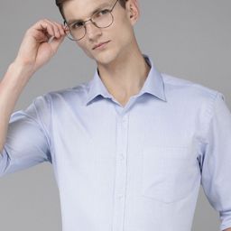 Park Avenue Textured Slim Fit Pure Cotton Formal Shirt-image-51