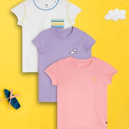 XY Life Pack of 3 Playmate Super Combed Cotton T-shirt-image-40