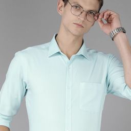 Park Avenue Textured Slim Fit Pure Cotton Formal Shirt-image-85